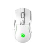 Pusat Reflex Pro Yüksek Performanslı RGB PixArt AIM 3335 Sensör, 16000 DPI Kablosuz Oyuncu Mouse Beyaz