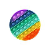 Push Pop Bubble Popit Silikon Stress Oyuncağı Pop It Gökkuşağı Renk Push Pop Bubble Fidget Tiktok 13 x 13 cm