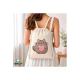 Pusheen Büzgülü Keten Çanta C250