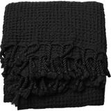 Püskül Lüks Müslin Yatak Örtüsü Çift Kişilik Ekstra Büyük - Yumuşak, Ince Pike, Yazlık Throw Battaniye - Kiremit - 240 x 260 cm