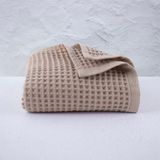 Püskül Lüks Waffle Banyo Havlusu 1 Adet, Büyük Boy 80X160 Cm, 100% Pamuk, Yüksek Kaliteli Banyo Havluları - 80 x 160 cm - Bej