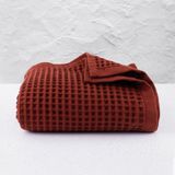 Püskül Lüks Waffle Banyo Havlusu 1 Adet, Büyük Boy 80X160 Cm, 100% Pamuk, Yüksek Kaliteli Banyo Havluları - 80 x 160 cm - Bordo