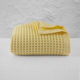 Püskül Lüks Waffle Banyo Havlusu 1 Adet, Büyük Boy 80X160 Cm, 100% Pamuk, Yüksek Kaliteli Banyo Havluları - 80 x 160 cm - Sarı