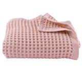 PÜSKÜL Lüks Waffle Banyo Havlusu, 80x160 cm Büyük Boy Havlu Pakette 1-Adet | Pembe, 100% Pamuk Emici Yumuşak Hızlı Kuruyan Yüksek Kaliteli Waffle Petek Dokuma Ekstra Geniş Banyo & Plaj Havlusu