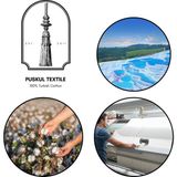 Püskül Mutfak Havlusu 3 Adet 100% Pamuk 30 x 30 cm Süper Emici Waffle Dokuma Modern Tasarım - Siyah