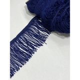 Püskül Saçak 10 cm / Lacivert / 1 Metre