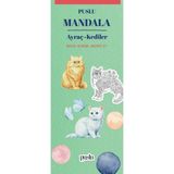 Puslu Yayıncılık Mandala Ayraç - Kediler 96 Sayfa Kolektif Yazar ile Eğlenceli Hobi Kitabı