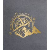 Pusula Dağ 4x4 Off Road Sticker Araba Oto Motosiklet Karavan Etiket 02112 - 80x63 Cm - Altın