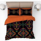 Pusula Home Etnik Detaylı 3D Dijital Baskılı Nevresim Takımı Tek Kişilik - 160 x 220 cm - Renkli