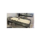 Pusula Home Fırfırlı Runner Naturel Hand Made Pamuk Keten Efektli 40X140