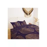 Pusula Home Gold Yapraklı 3D Dijital Baskılı Nevresim Takımı