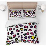Pusula Home Leopar Desenli 3D Dijital Baskılı Nevresim Takımı Çift Kişilik - 200 x 220 cm - Renkli