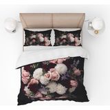 Pusula Home Renkli Gül Demeti 3D Desenli Dijital Baskılı Nevresim Takımı Çift Kişilik - 200 x 220 cm