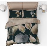Pusula Home Soft Renkli Yapraklar 3D Dijital Baskılı Nevresim Takımı Çift Kişilik - 200 x 220 cm