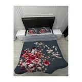 Pusula Home Welsoft Pofuduk Çift Taraflı Damask Çiçekli Desenli Çift Kişilik Yorgan Uyku Seti