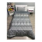 Pusula Home Welsoft Pofuduk Çift Taraflı Geometrik Desenli Tek Kişilik Yorgan Uyku Seti