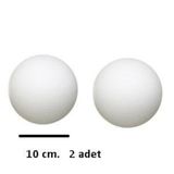 Puti 10 cm 2'li Köpük Toplar