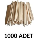 Puti 1000 Adet Ahşap Büyük Dar Dil Çubuğu Abeslang Çubuğu Dar