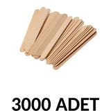 Puti 3000 Adet Ahşap Büyük Geniş Dil Çubuğu Abeslang Ağda Çubuğu