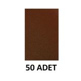 Puti 50 Adet A4 Kahverengi Simli Yapışkanlı Eva