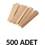 Puti 500 Adet Ahşap Büyük Geniş Dil Çubuğu Abeslang Ağda Çubuğu