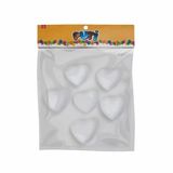 Puti 5008 6'lı 6,5cm Köpük Kalp