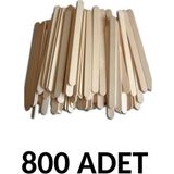 Puti 800 Adet Ahşap Büyük Dar Dil Çubuğu Abeslang Çubuğu Dar