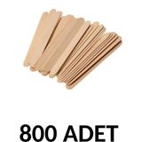 Puti 800 Adet Ahşap Büyük Geniş Dil Çubuğu Abeslang Ağda Çubuğu