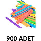 Puti 900 Adet Ahşap Renkli Dar Dil Çubuğu Abeslang Çubuğu Dar