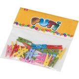 puti ahşap küçük mandal renkli 4667 (24 lü paket) - Yok