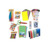 Puti Anaokulu Etkinlik Set-sticker,tüy,mandal,makas,eva,fon Kartonu,elişi Kağıdı,oynargöz,çubuk,stick