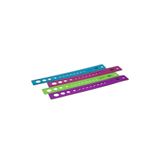 Puti Cetvel Flexi Kırılmaz 30 cm, Çok Renkli