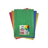 Puti Fon Kartonu Simli 50X70 10'lu Karışık Renk 00275