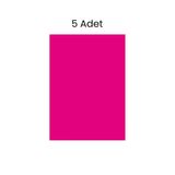 Puti Fosforlu Fon Kartonu 5 Adet 50x70 Pembe