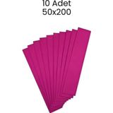 Puti Krapon Kağıdı 50X200 10 Adet Fuşya