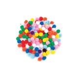 Puti Pom Pom 10 mm, Renkli Ponpon Seti