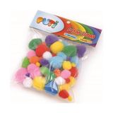 Puti Ponpon Karşık 10MM 20MM 30MM - 2 Paket - Çok Renkli