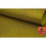 Puti Saygılıofis Yapışkanlı Simli Eva 50X70 cm 1 Adet Simli Yapışkanlı Eva Süngeri Okul Kreş Anasınıfı Elişi Etkinlikleri Hobi - Sarı