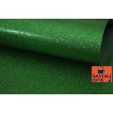 Puti Saygılıofis Yapışkanlı Simli Eva 50X70 cm 1 Adet Simli Yapışkanlı Eva Süngeri Okul Kreş Anasınıfı Elişi Etkinlikleri Hobi - Yeşil