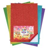 Puti Simli Yapışkanlı Eva A4 20X30 Cm 10 Renk 10 Adet