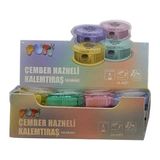 puti tek bölmeli çember hazneli kalemtraş 4 renk 09797 (36 lı paket) - Yok