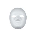 Puti Viva Karton Maske Büyük Surat, Beyaz