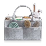 PUTSKA Bebek Bezi Caddy Organizatör Kreş Sepeti - Bebek Sepeti Bebek Duş Listesi İçin Hediye Kaydı. Bebeğin Temel Olması Gerekenler. Yeni Doğan Erkek Çocuk Odası Dekoru veya Kız Çocuk Odası Dekoru