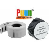 Puun Dymo Lw Muadil Askılı Dosya Etiketi, 220 Etiket/paket, 50MMX12MM 99017 Labelwriter EL60, LW310, LW320, LW330, LW400, LW450, Twin, Duo, 4xl - Beyaz