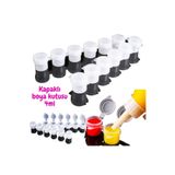 Puzzle 10 adet (60göz) 4ml Boş Mini Sızdırmaz Kapaklı Plastik Boya Kutusu ,