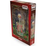 Puzzle 1000 Parça - Çiçek Açan Iskelet