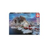 Puzzle 1500 Parça Norveç Lotofen Adası Kış Manzarası 17976