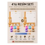 Puzzle 2set20X20 CM TUVAL MİNİ ŞÖVALE AKRİLİK BOYA FIRÇA SETİ