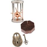 Puzzle 3 adet metal bulmaca