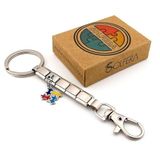 Puzzle Bulmaca Yap Boz Parçası Mat Çelik Charm Çanta Süsü Anahtarlık KY102